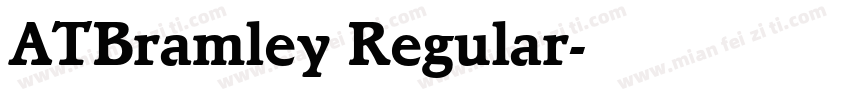 ATBramley Regular字体转换